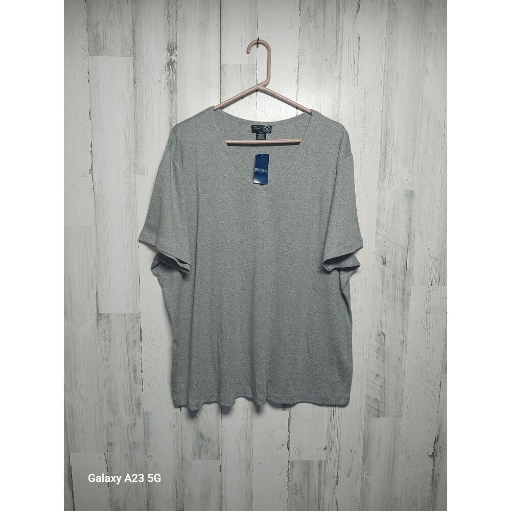 Venezia 26/28 Gray V Neck Short Sleeve Tee NWT